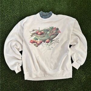 White Graphic Men's Sweater